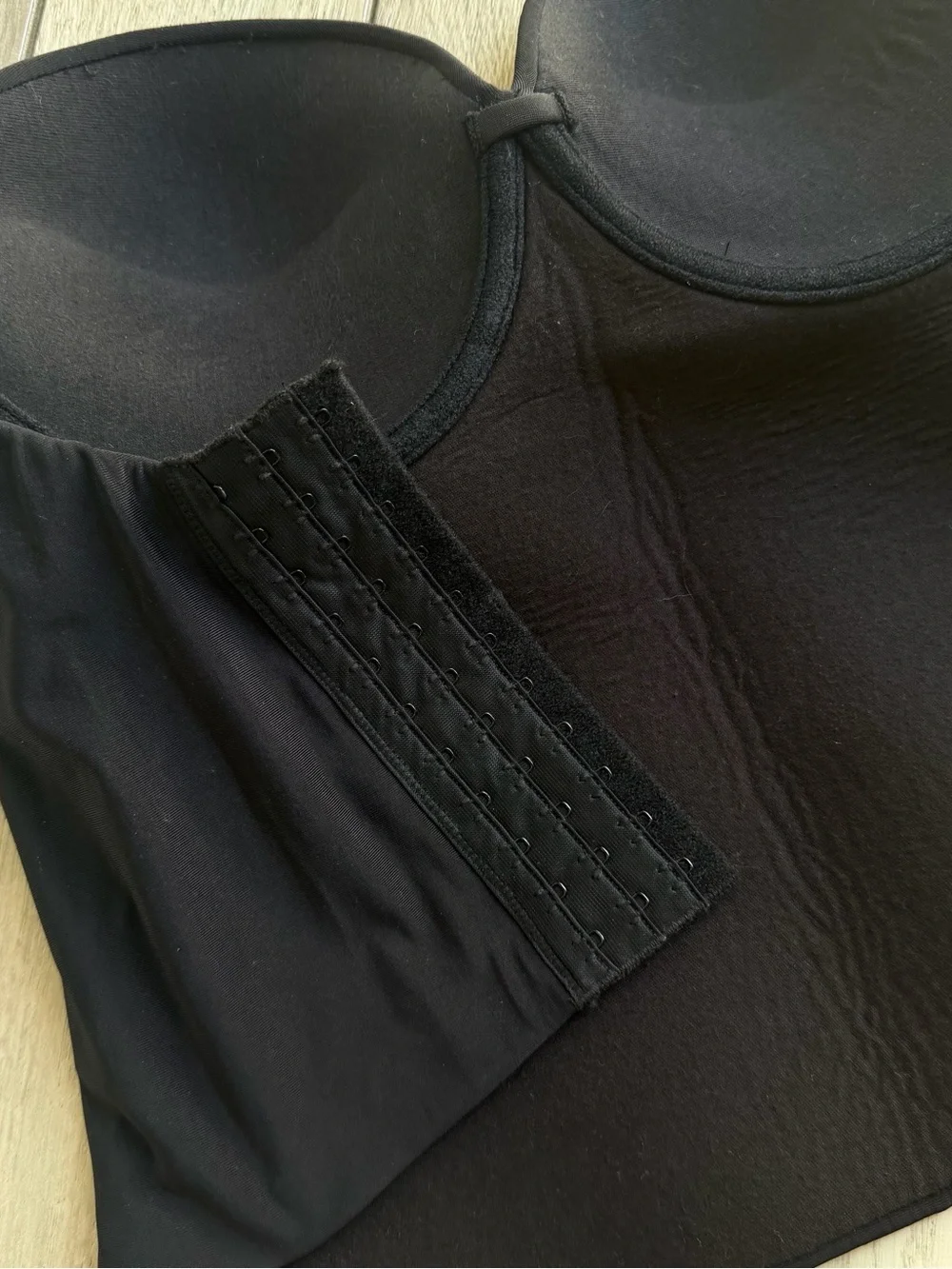 Victoria's Secret Black Strapless Longline Bandeau Bustier